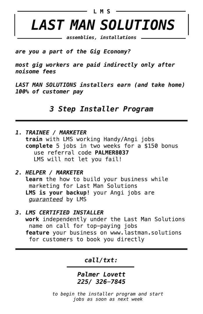 Three Step Installer Program