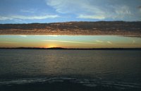 Train to FoxLake     Pistakee after Sunset